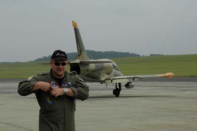 Andreas P. Bergweiler infront of the L-39ZO, Bitburg - Germany / Andreas P. Bergweiler vor einer L-39ZO, Bitburg - Deutschland - 2007