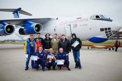 Group foto after a zero-g flight - Star City - Russia / Gruppenfoto nach einem Zero-G Flug - Star City - Russland - 2016